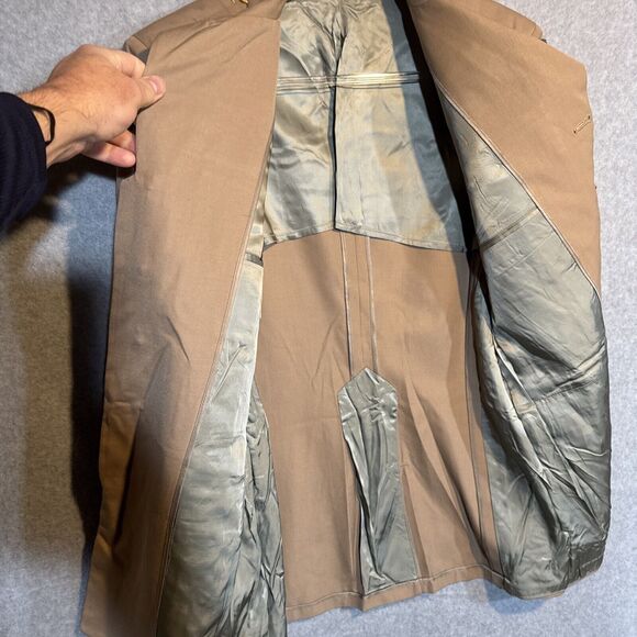 Vintage US Army Dress Coat Medium Vietnam Era Military Uniform Schwobilt Green - Picture 8 of 11